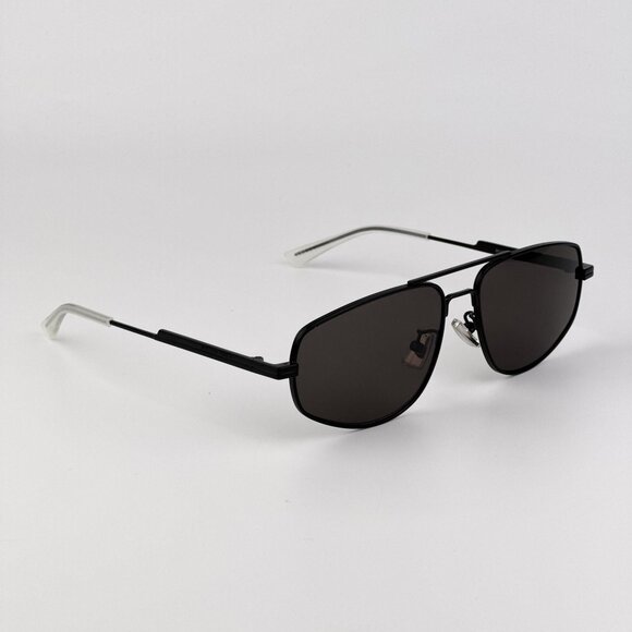 Bottega Veneta BV1125S Pilot Sunglasses – Black Frame Grey Lenses | Model 001 main image 7